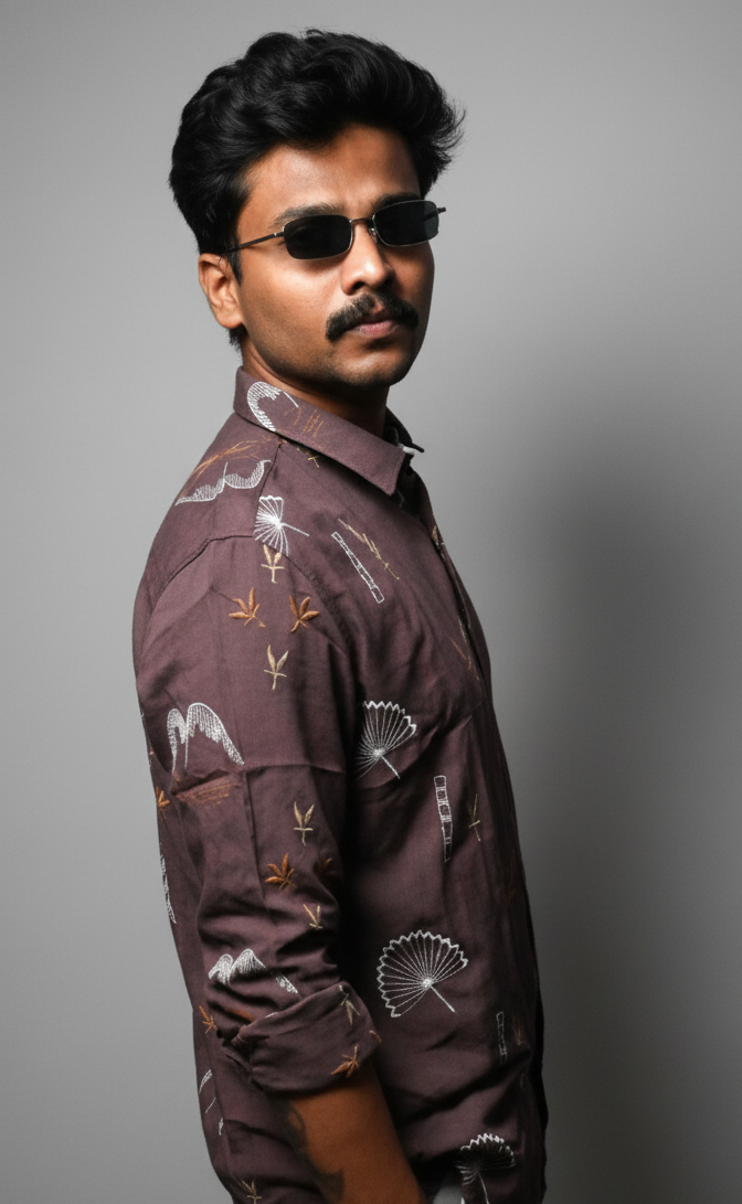 Luxury Embroidered Designer Shirt
