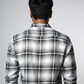 Black and White Double Pocket Checks Shirt