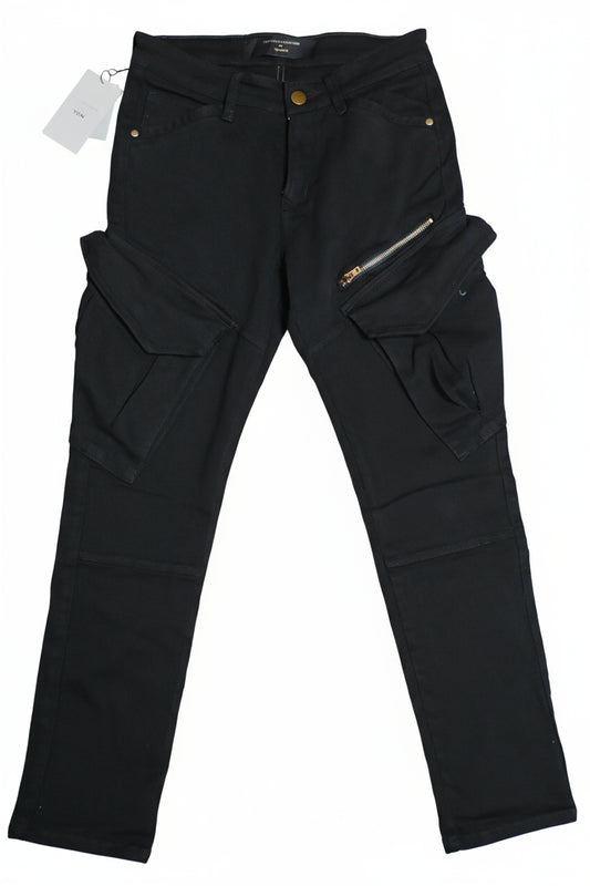 Thigh-Pocket Cargo Pant - Black