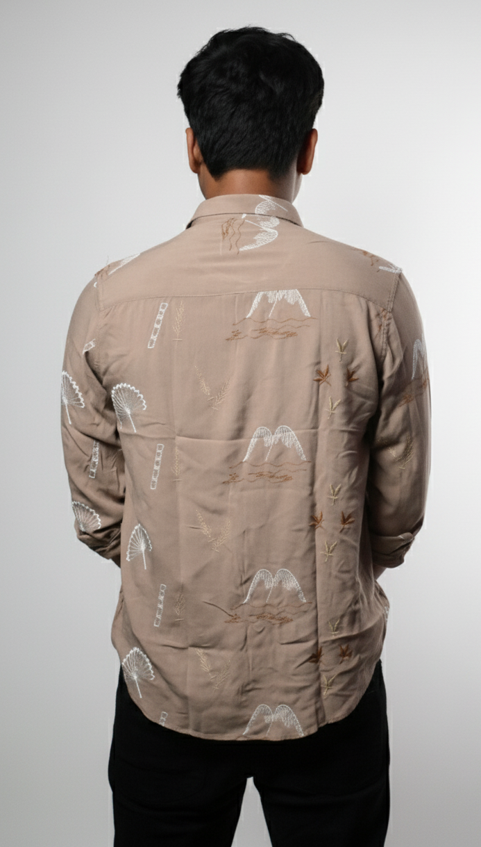 Luxury Embroidered Designer Shirt